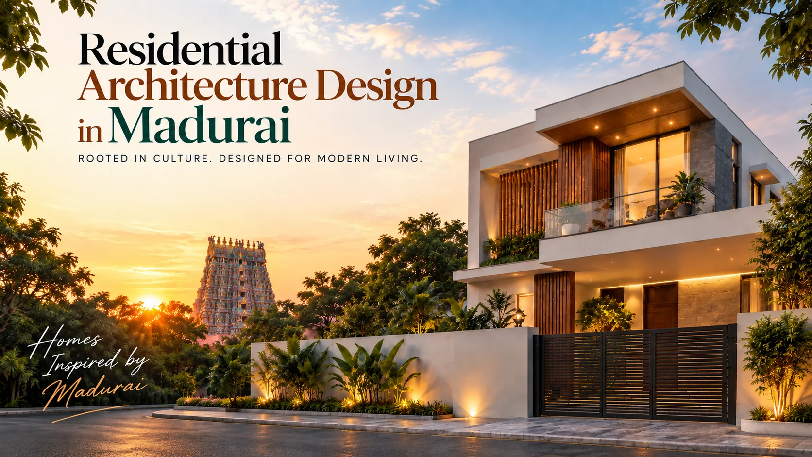 Residential 3D house architecture design
