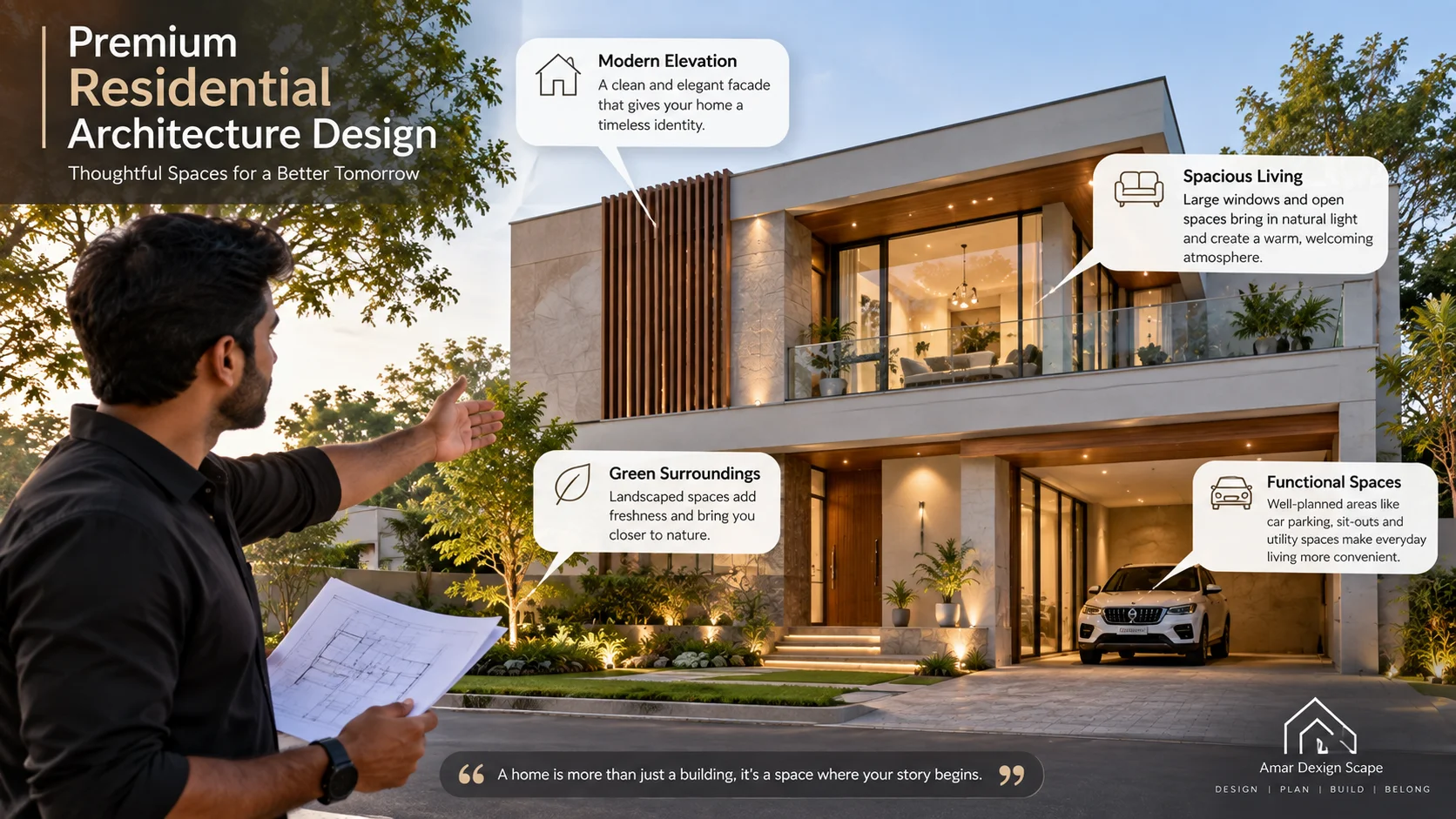 Modern residential interior architecture